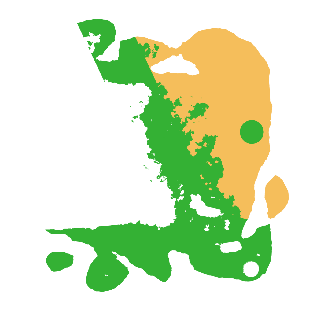 Biome Rust Map: Barren, Size: 3500, Seed: 830024021