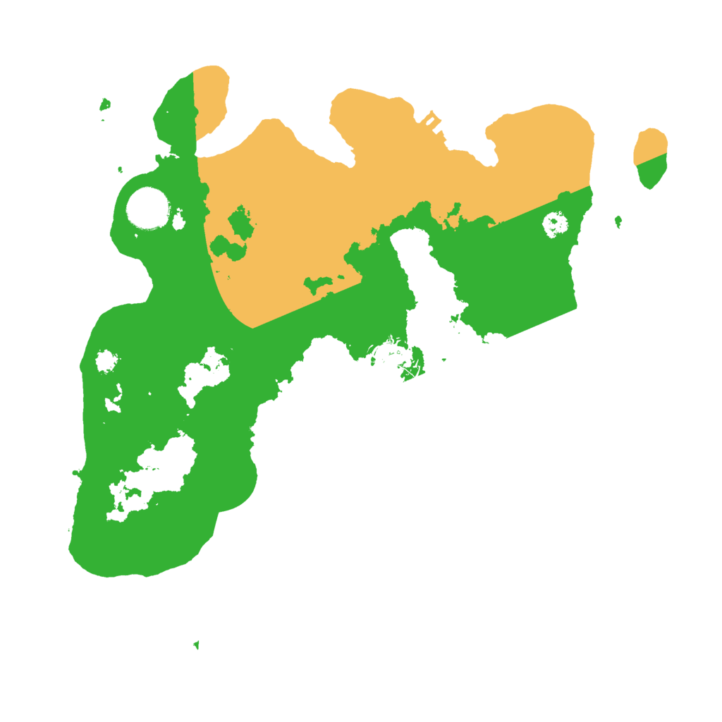 Biome Rust Map: Procedural Map, Size: 3000, Seed: 4821965