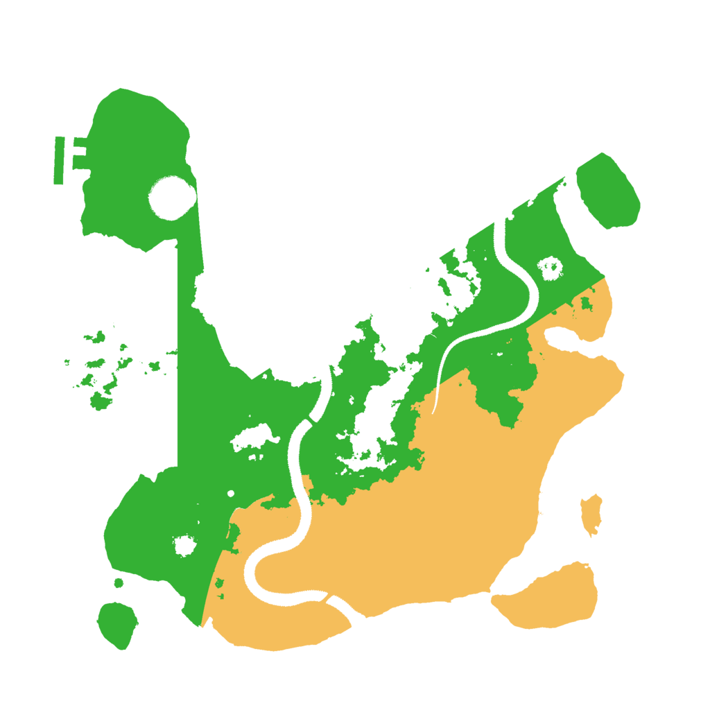 Biome Rust Map: Procedural Map, Size: 3000, Seed: 4976128