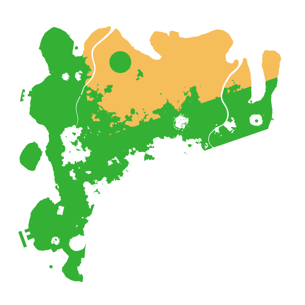 Biome Rust Map: Procedural Map, Size: 3700, Seed: 81394