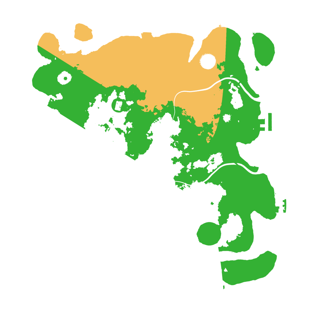 Biome Rust Map: Procedural Map, Size: 3500, Seed: 301901828