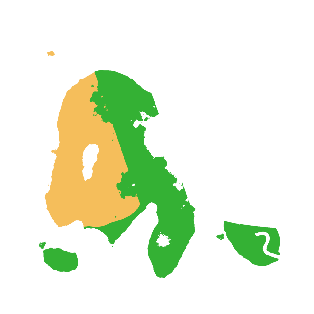 Biome Rust Map: Procedural Map, Size: 2222, Seed: 45678
