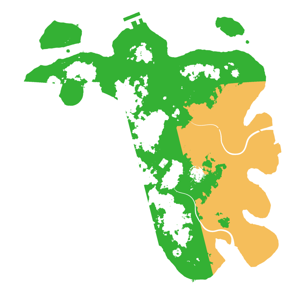 Biome Rust Map: Procedural Map, Size: 3500, Seed: 1837676763