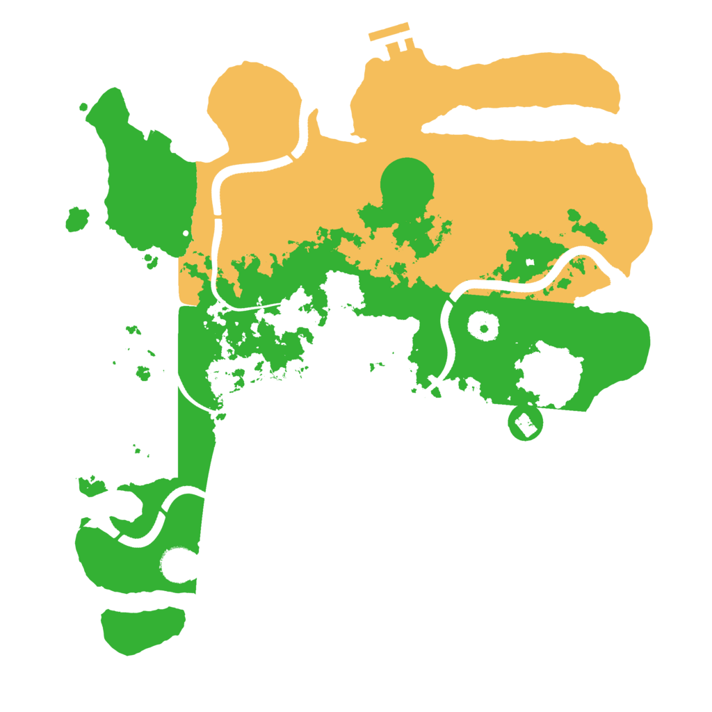 Biome Rust Map: Procedural Map, Size: 3500, Seed: 1238097796