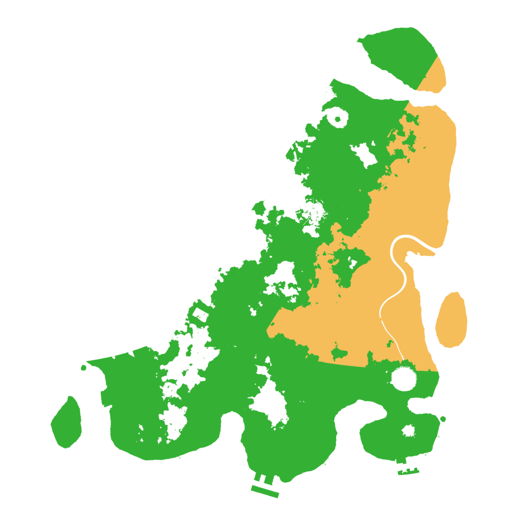 Biome Rust Map: Procedural Map, Size: 3650, Seed: 56302819