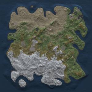 Thumbnail Rust Map: Procedural Map, Size: 4500, Seed: 956563270, 18 Monuments