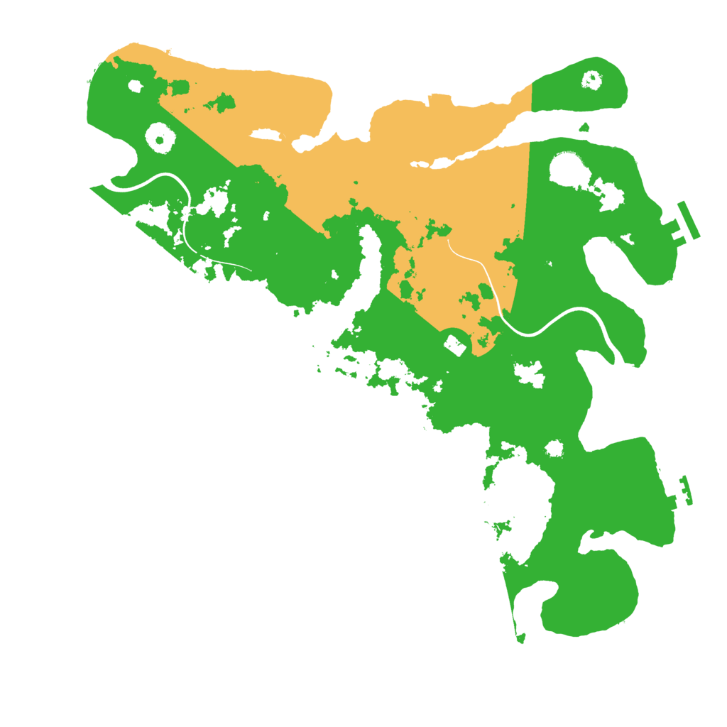 Biome Rust Map: Procedural Map, Size: 3700, Seed: 30923315