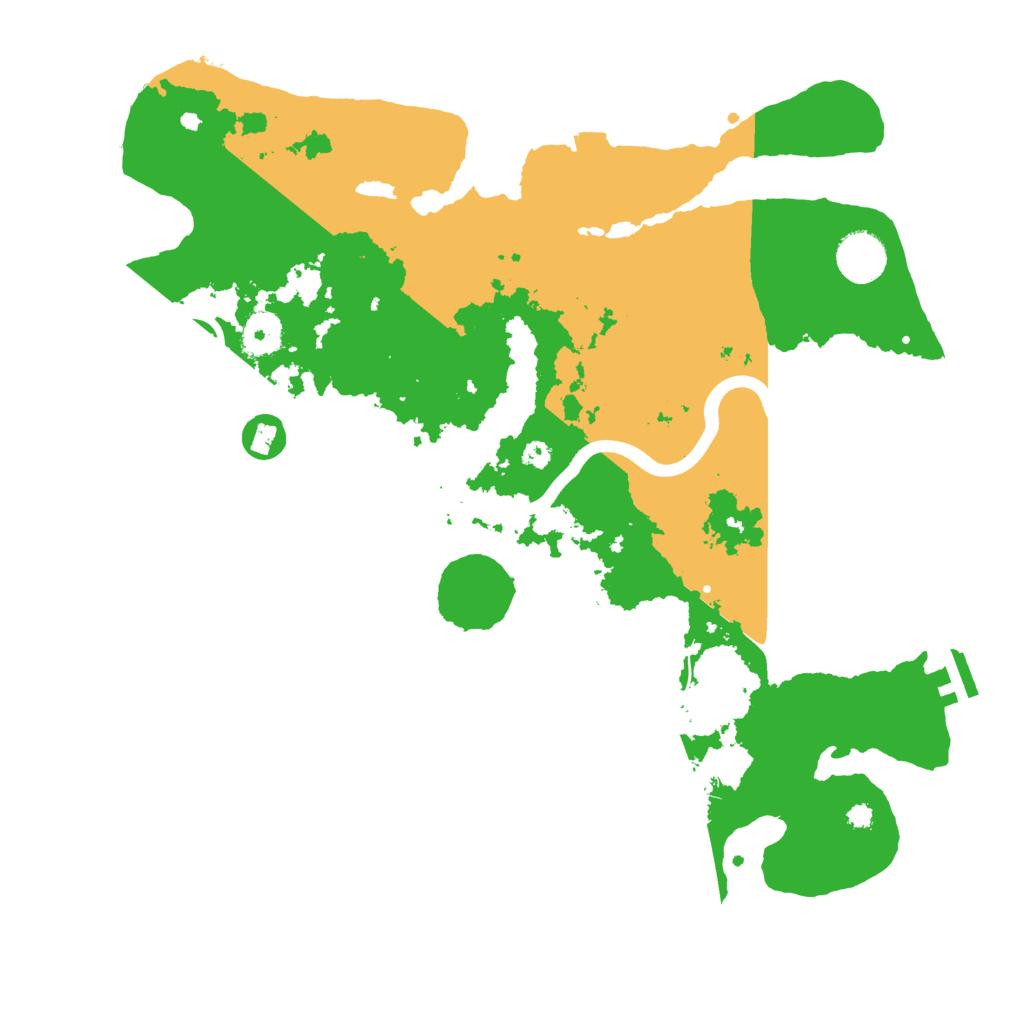 Biome Rust Map: Procedural Map, Size: 3700, Seed: 30923315