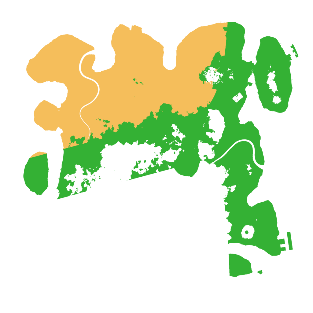 Biome Rust Map: Procedural Map, Size: 3500, Seed: 418079033