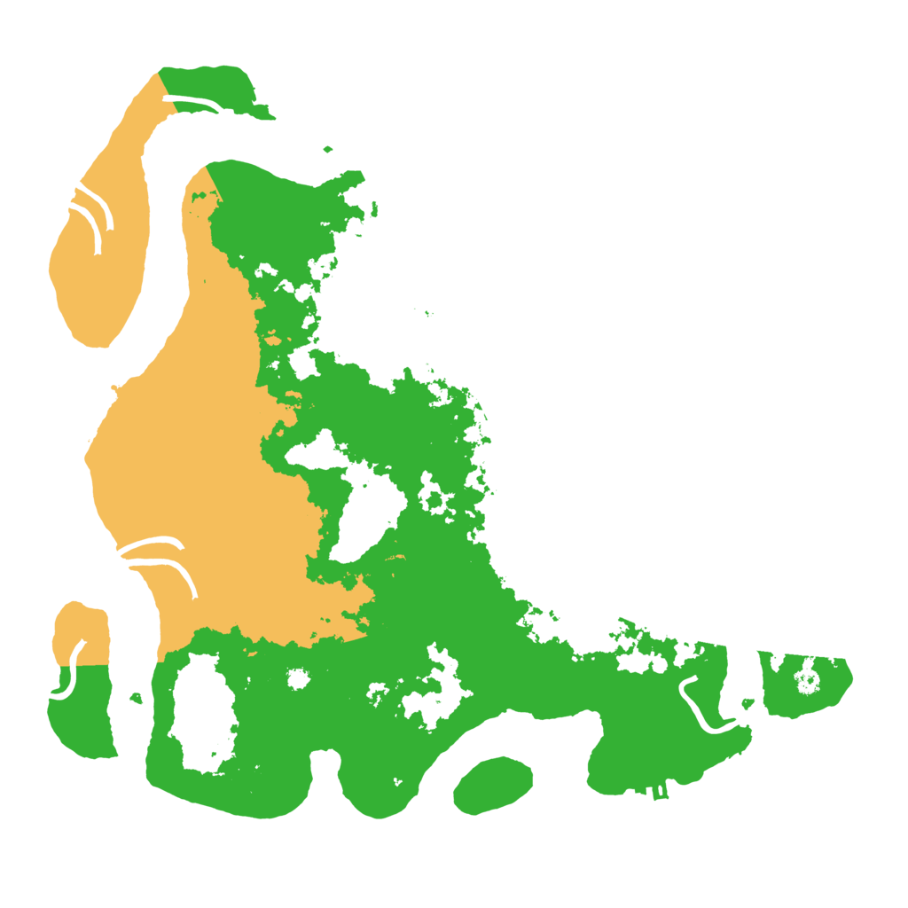 Biome Rust Map: Procedural Map, Size: 3700, Seed: 511111