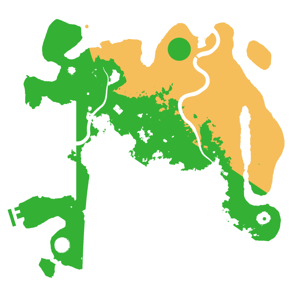Biome Rust Map: Procedural Map, Size: 3500, Seed: 349799105