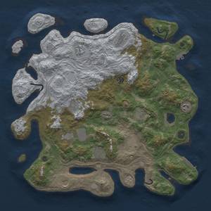 Thumbnail Rust Map: Procedural Map, Size: 4250, Seed: 236519627, 18 Monuments