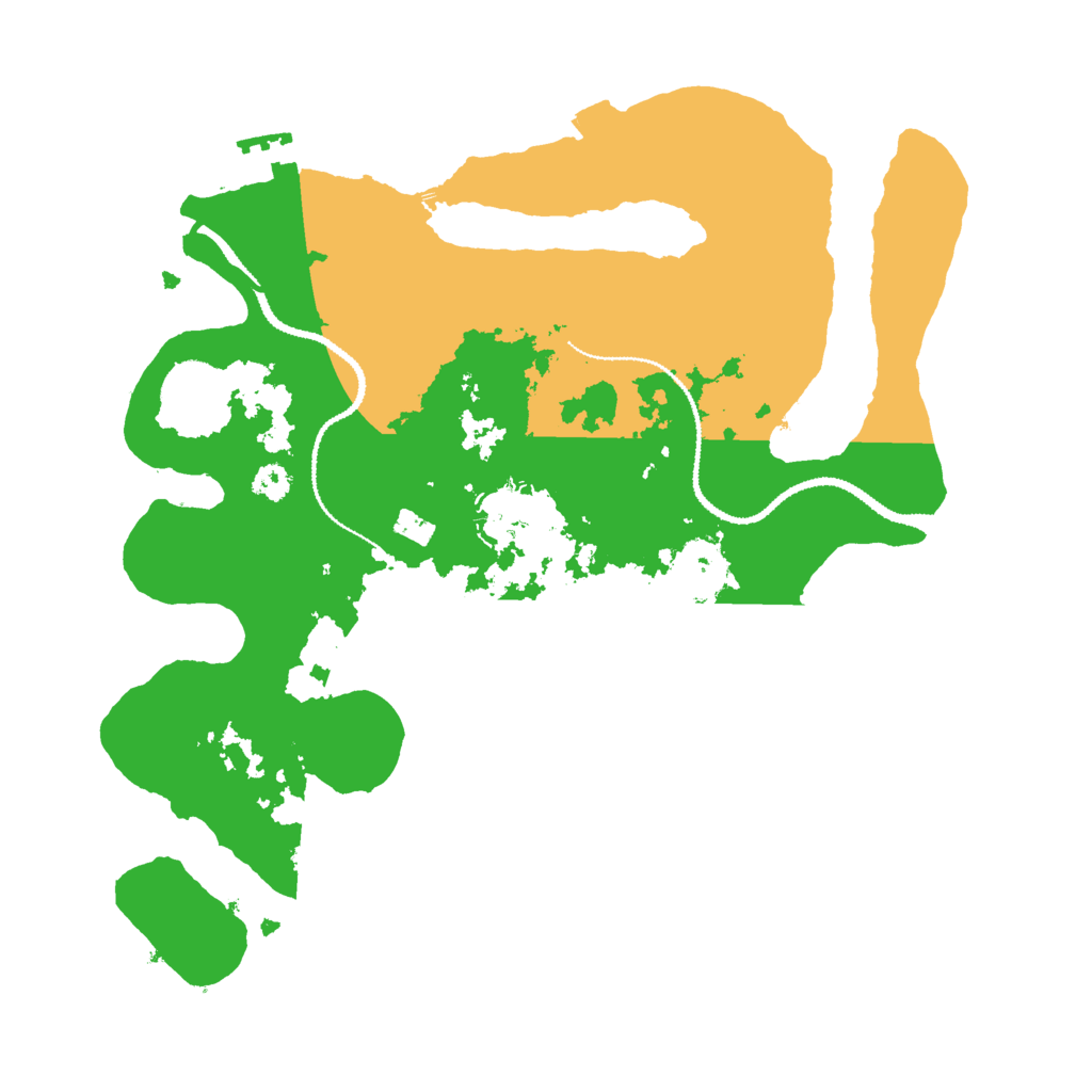 Biome Rust Map: Procedural Map, Size: 3000, Seed: 518876495