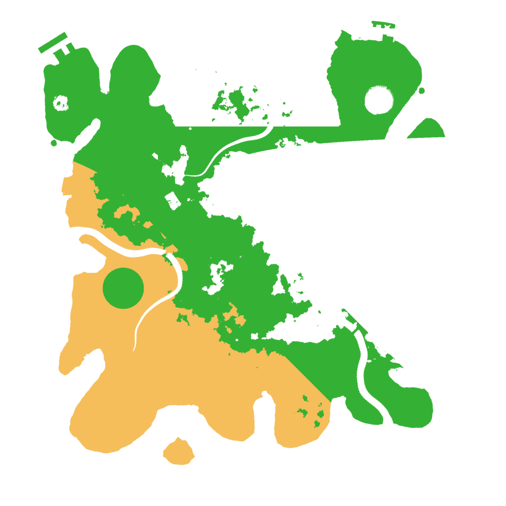 Biome Rust Map: Procedural Map, Size: 3250, Seed: 119374088