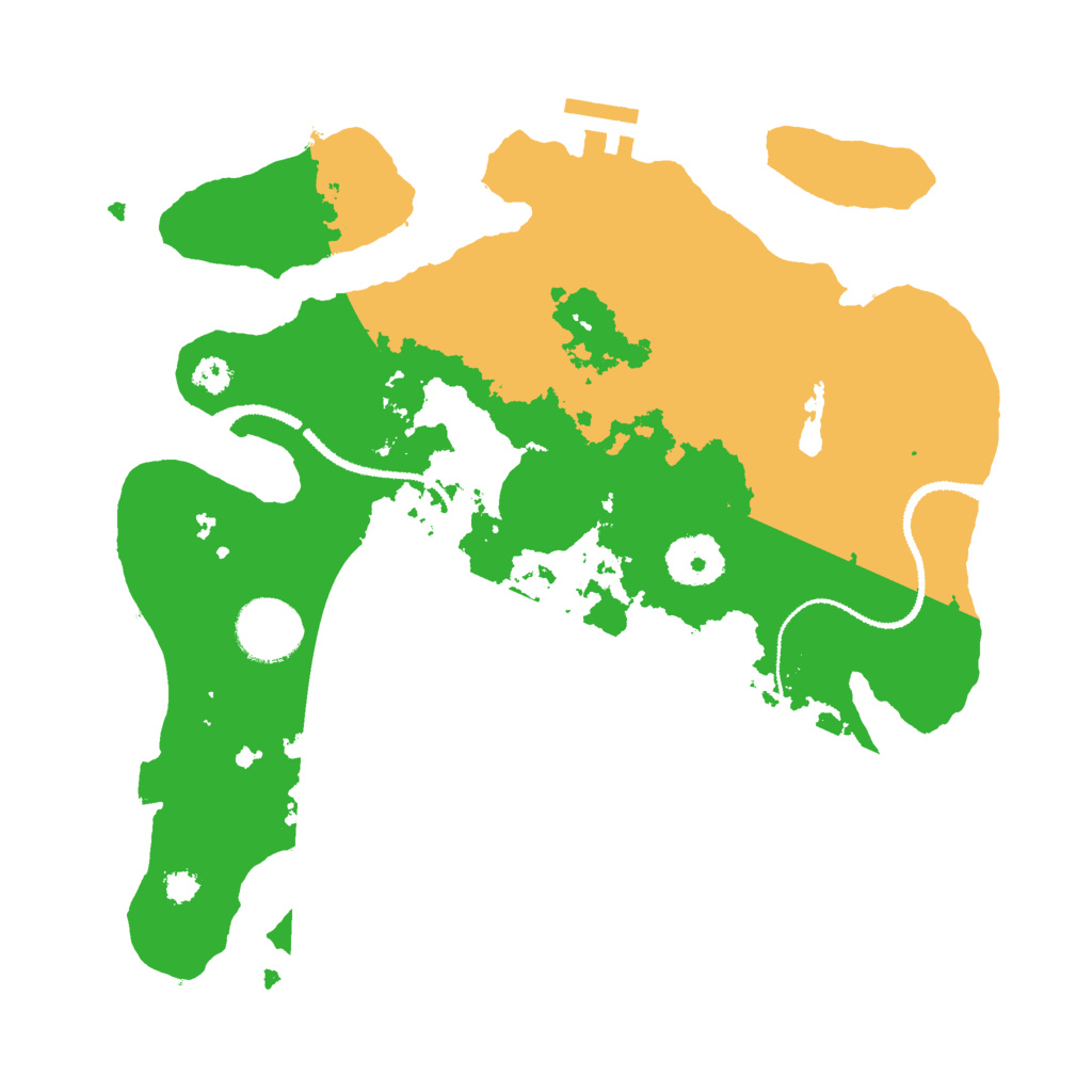 Biome Rust Map: Procedural Map, Size: 3000, Seed: 1316315851