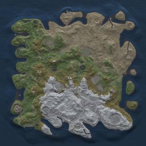 Thumbnail Rust Map: Procedural Map, Size: 4250, Seed: 1188760319, 18 Monuments