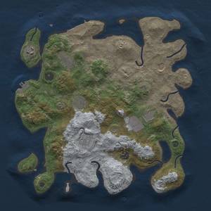 Thumbnail Rust Map: Procedural Map, Size: 3500, Seed: 652513690, 14 Monuments