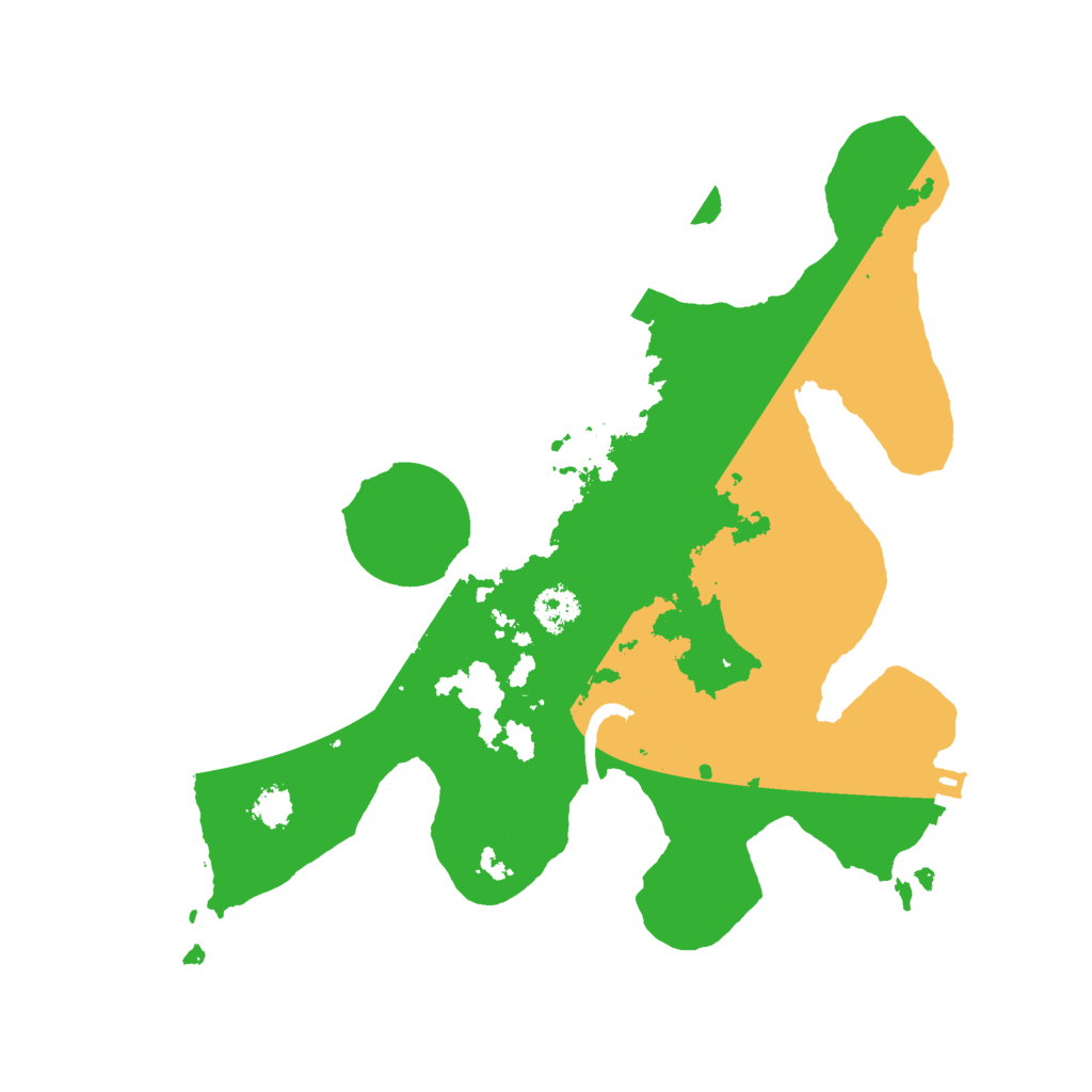 Biome Rust Map: Procedural Map, Size: 2500, Seed: 60349282