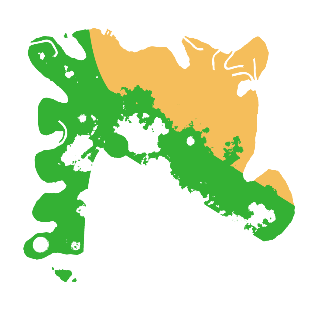 Biome Rust Map: Procedural Map, Size: 3500, Seed: 60994611