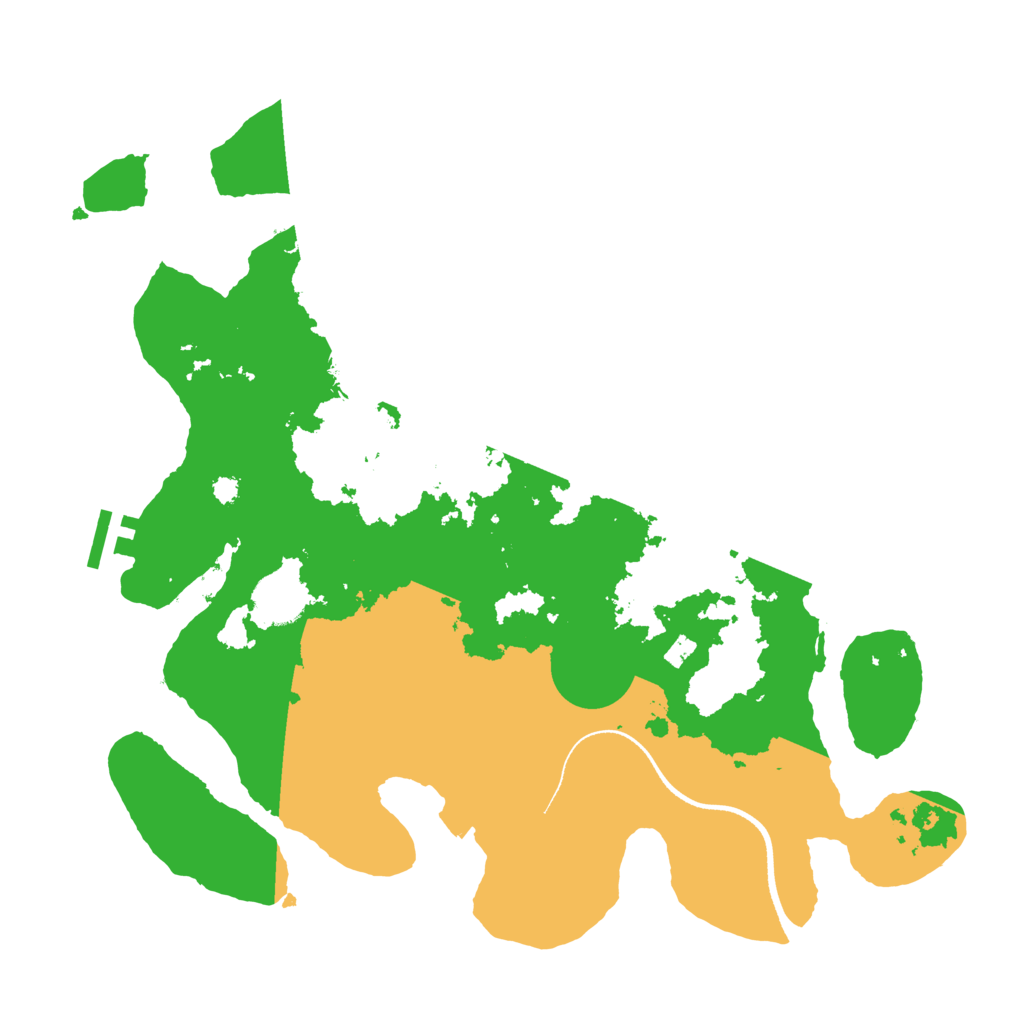 Biome Rust Map: Procedural Map, Size: 3500, Seed: 132912636