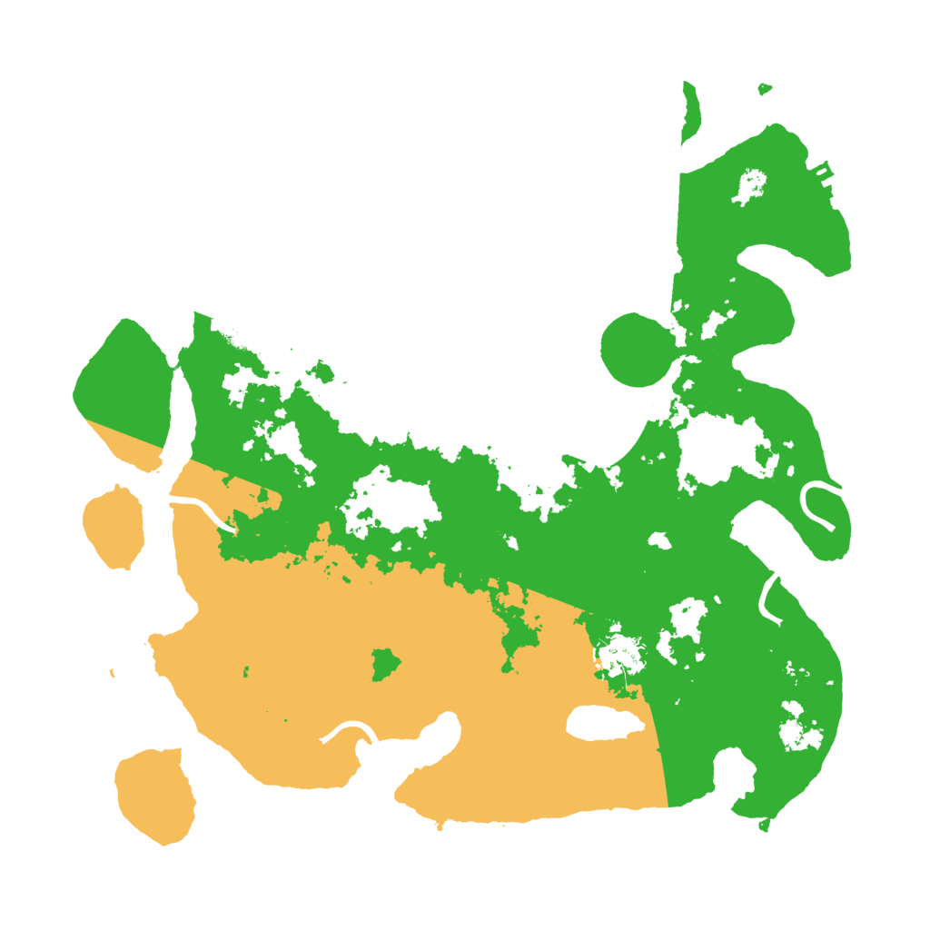 Biome Rust Map: Procedural Map, Size: 3500, Seed: 28794308