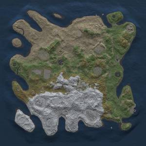 Thumbnail Rust Map: Procedural Map, Size: 4000, Seed: 1118236172, 16 Monuments