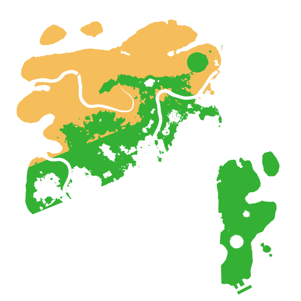 Biome Rust Map: Procedural Map, Size: 3950, Seed: 409076947