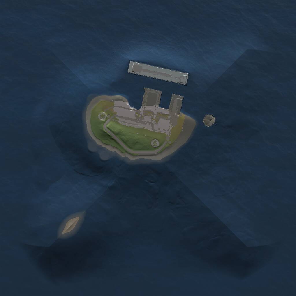 Rust Map: Procedural Map, Size: 1000, Seed: 1674211236, 2 Monuments