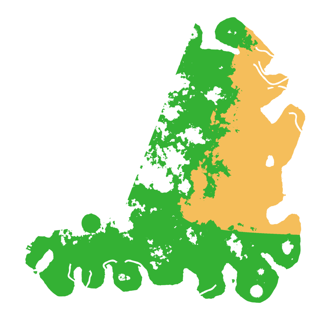 Biome Rust Map: Procedural Map, Size: 4500, Seed: 256514731