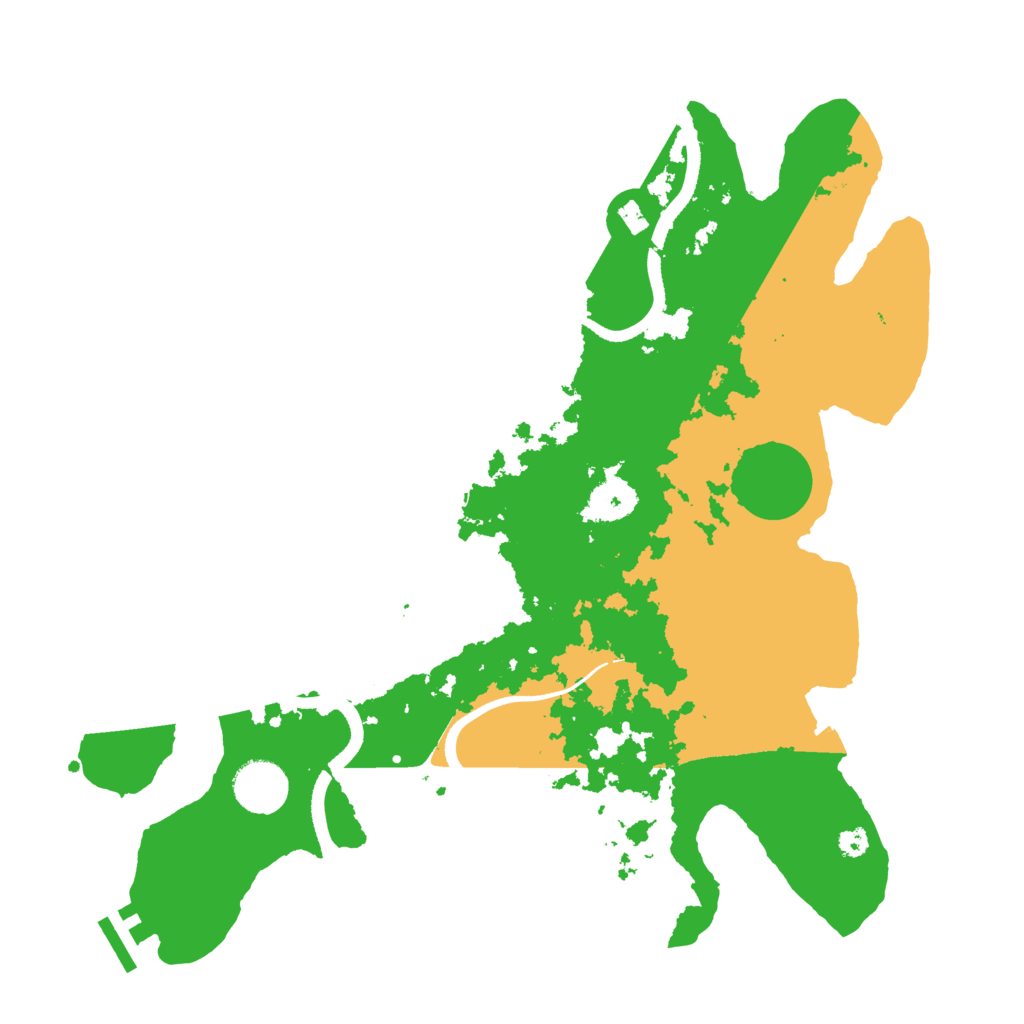 Biome Rust Map: Procedural Map, Size: 3500, Seed: 390904761