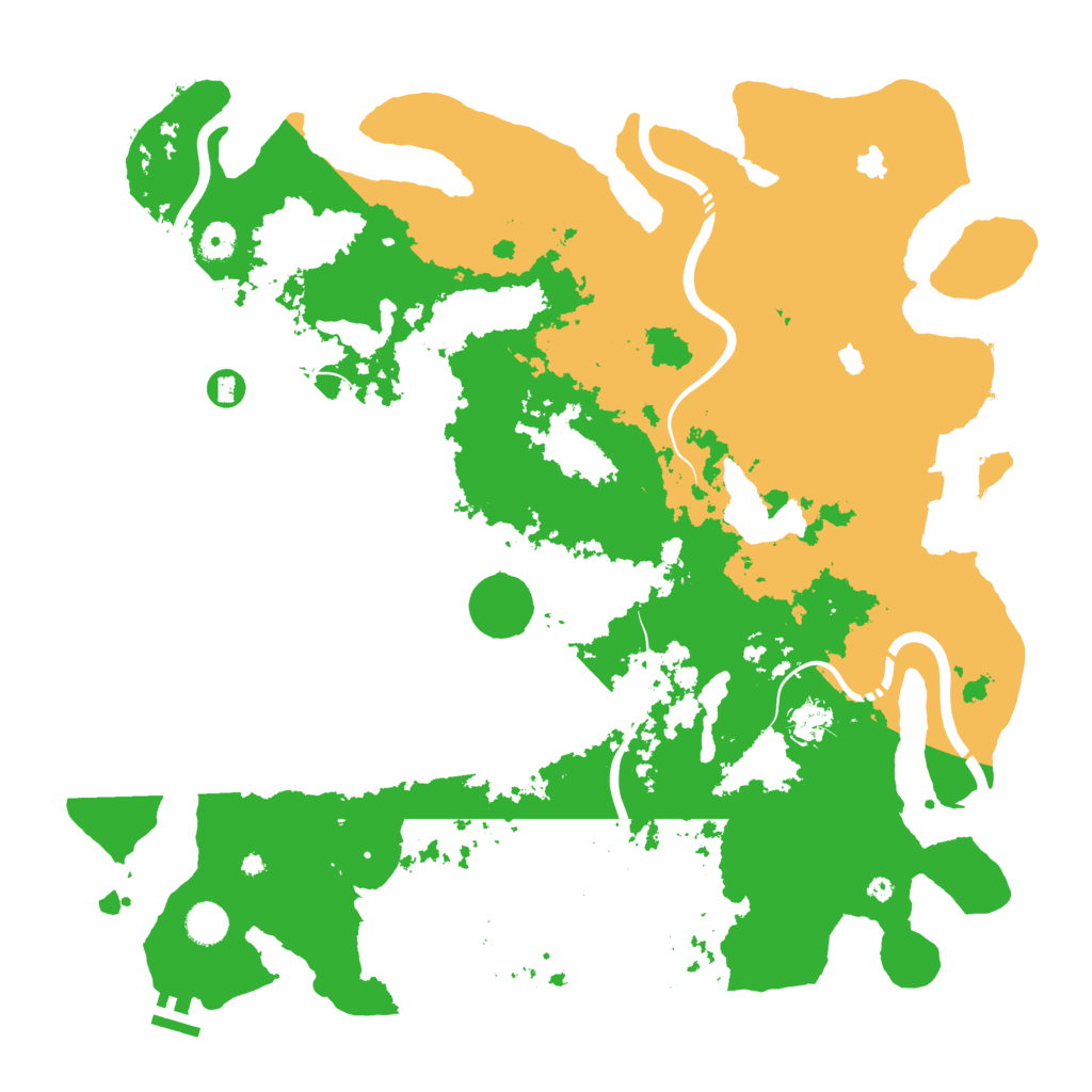 Biome Rust Map: Procedural Map, Size: 4500, Seed: 1999215825