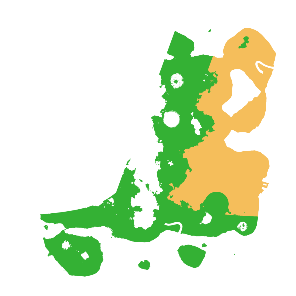 Biome Rust Map: Procedural Map, Size: 3250, Seed: 208861054