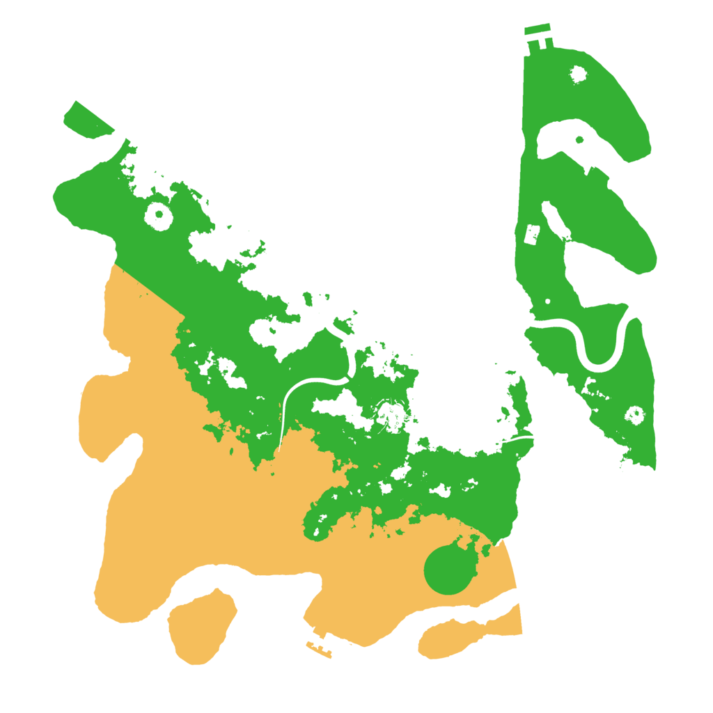 Biome Rust Map: Procedural Map, Size: 3850, Seed: 584907