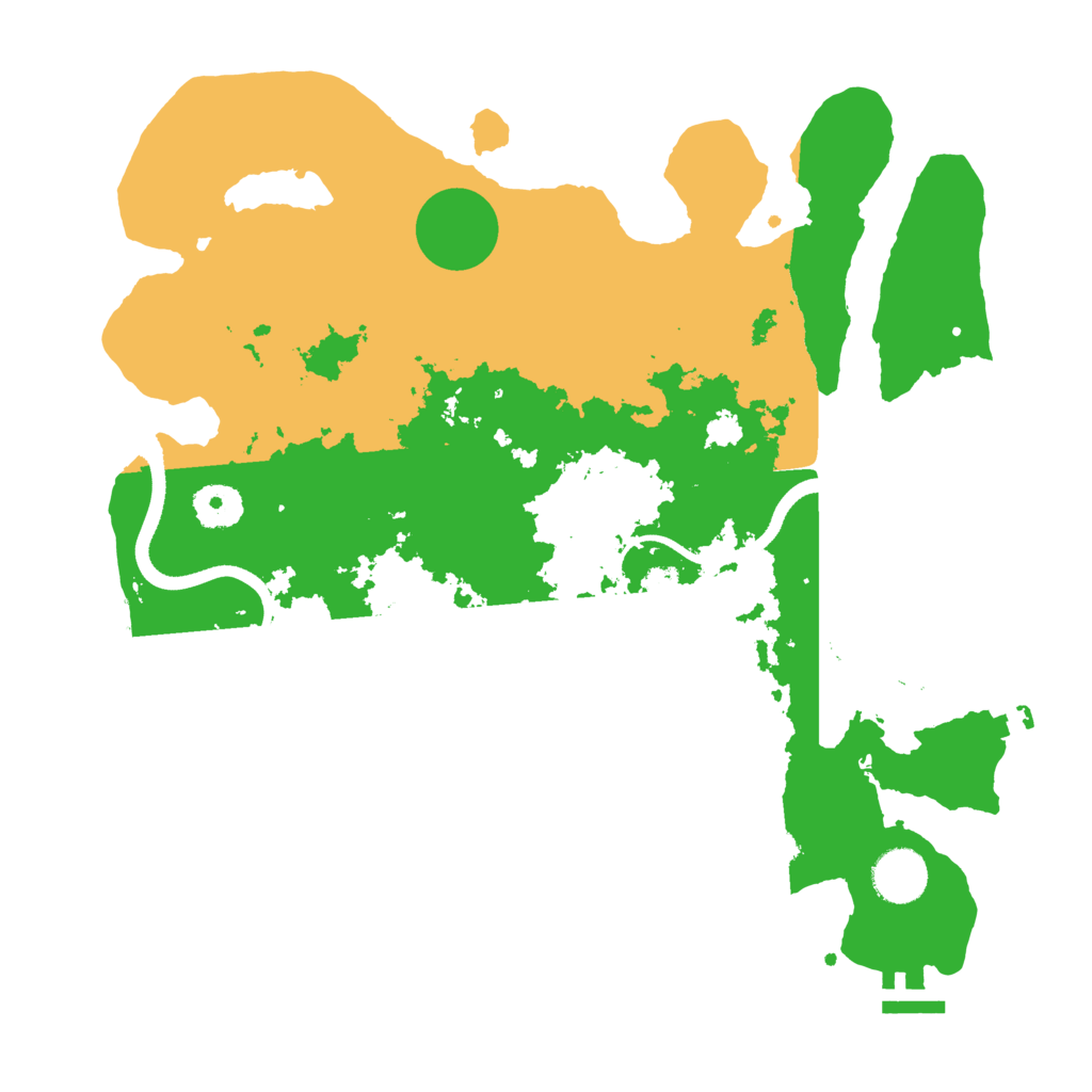 Biome Rust Map: Procedural Map, Size: 3500, Seed: 2021289247