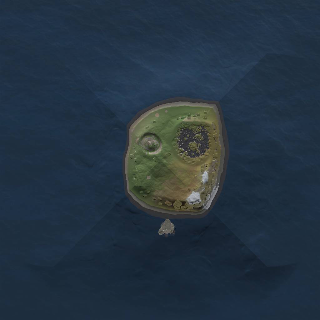 Rust Map: Procedural Map, Size: 1000, Seed: 18686675, 3 Monuments