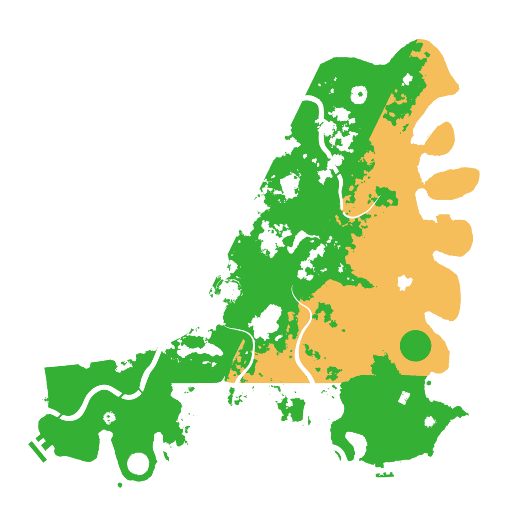 Biome Rust Map: Procedural Map, Size: 4300, Seed: 14212