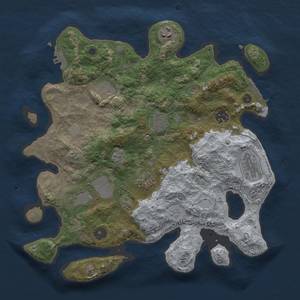 Thumbnail Rust Map: Procedural Map, Size: 3500, Seed: 121794, 15 Monuments