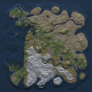 Thumbnail Rust Map: Procedural Map, Size: 4250, Seed: 508569801, 17 Monuments