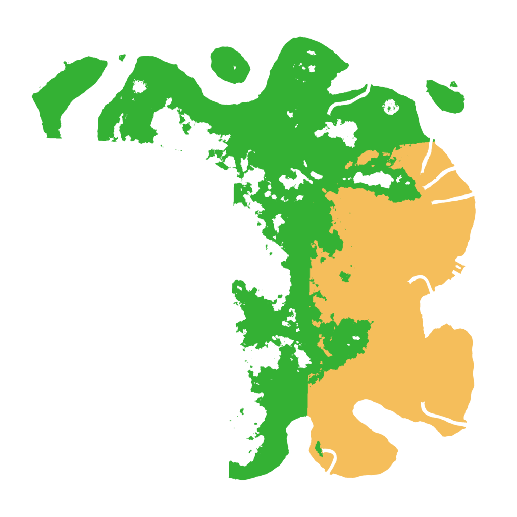 Biome Rust Map: Procedural Map, Size: 3550, Seed: 166554