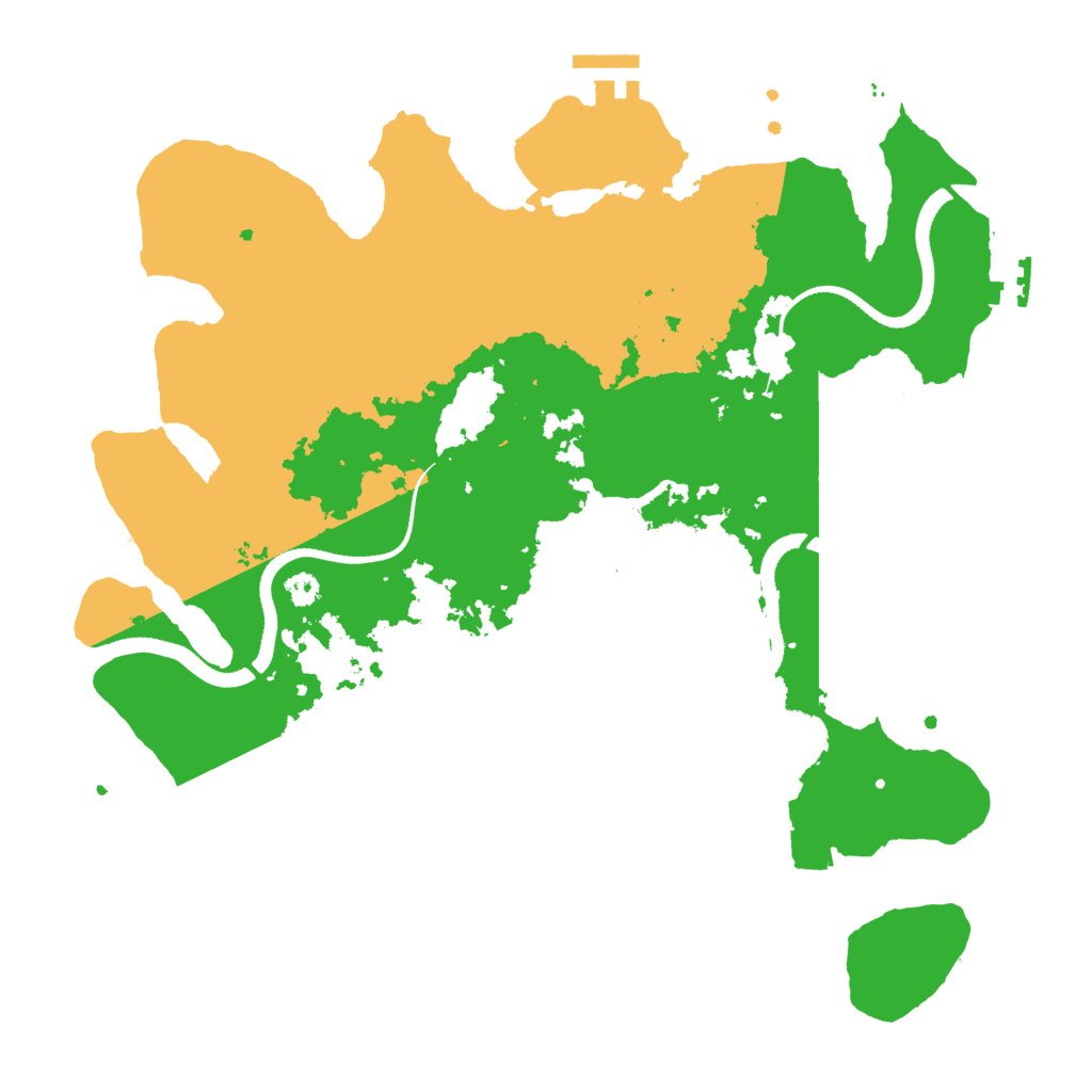 Biome Rust Map: Procedural Map, Size: 3300, Seed: 53138075