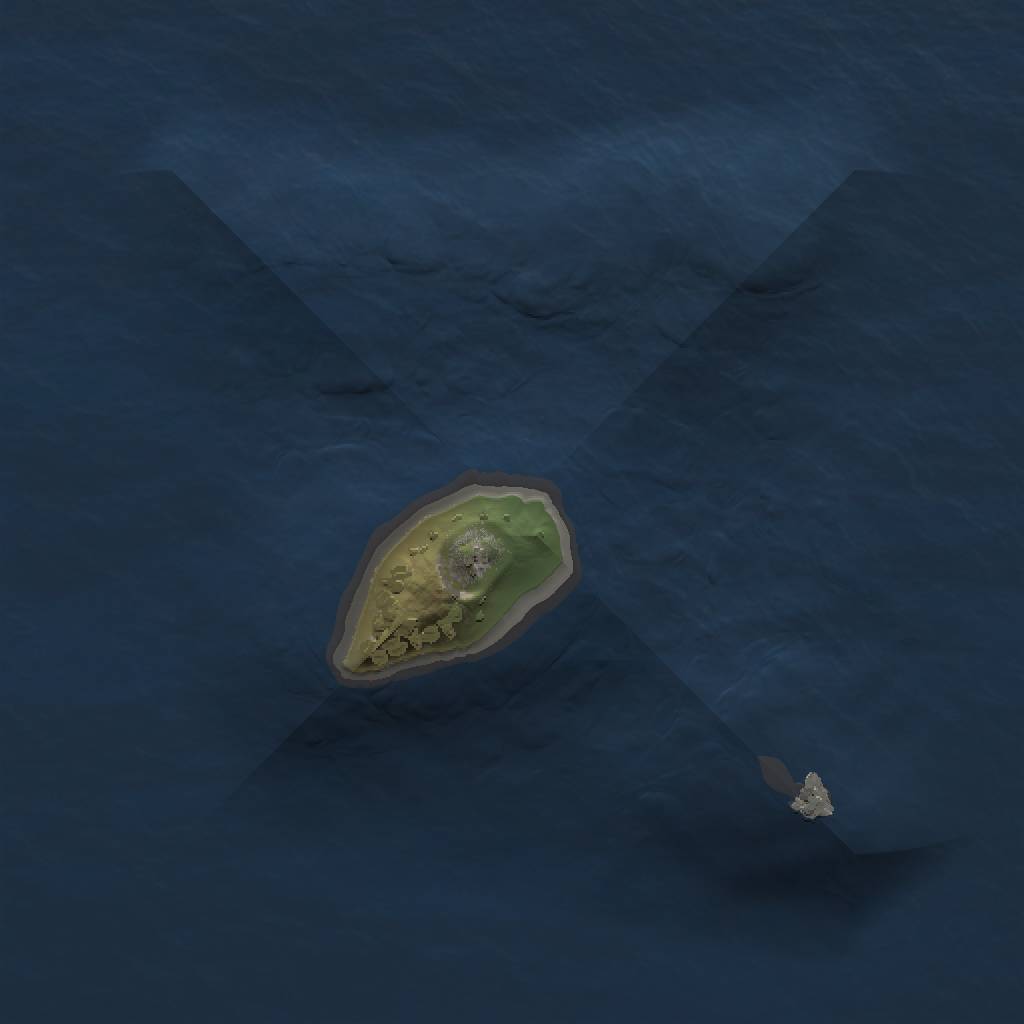 Rust Map: Procedural Map, Size: 1234, Seed: 3200, 3 Monuments