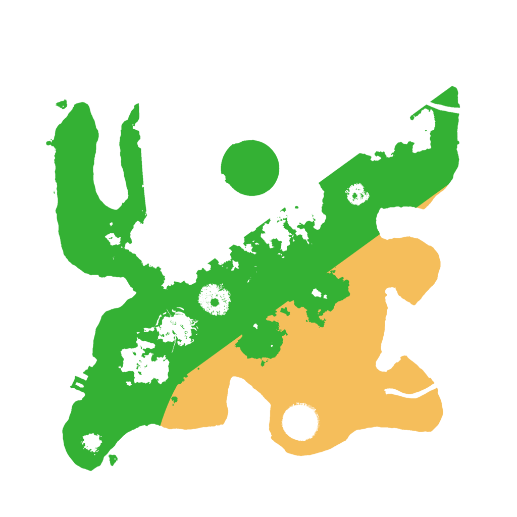 Biome Rust Map: Procedural Map, Size: 2500, Seed: 950522975