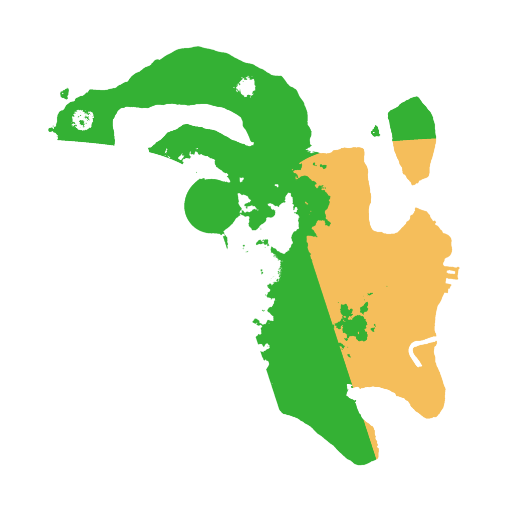 Biome Rust Map: Procedural Map, Size: 2500, Seed: 384806989