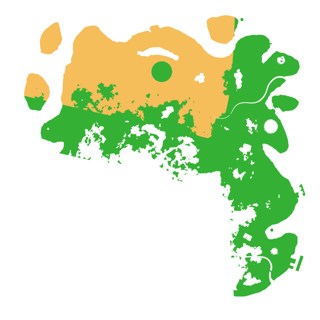 Biome Rust Map: Procedural Map, Size: 4100, Seed: 57524