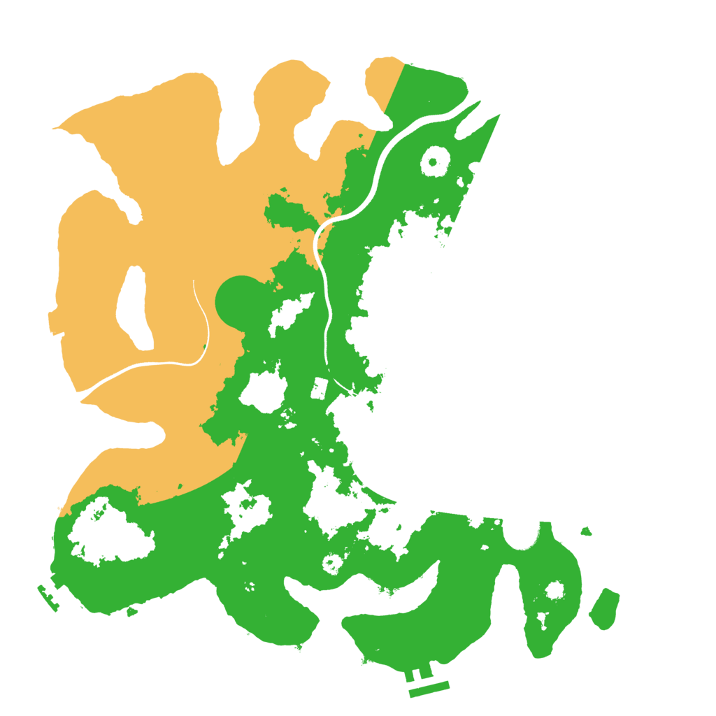 Biome Rust Map: Procedural Map, Size: 3550, Seed: 463190