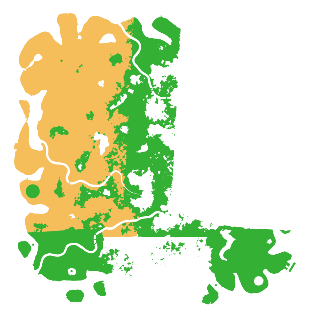 Biome Rust Map: Procedural Map, Size: 6000, Seed: 15901490