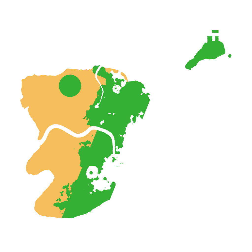 Biome Rust Map: Procedural Map, Size: 3000, Seed: 2455355