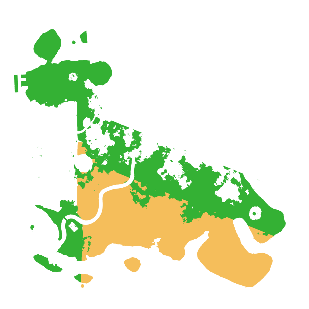 Biome Rust Map: Procedural Map, Size: 3550, Seed: 597008