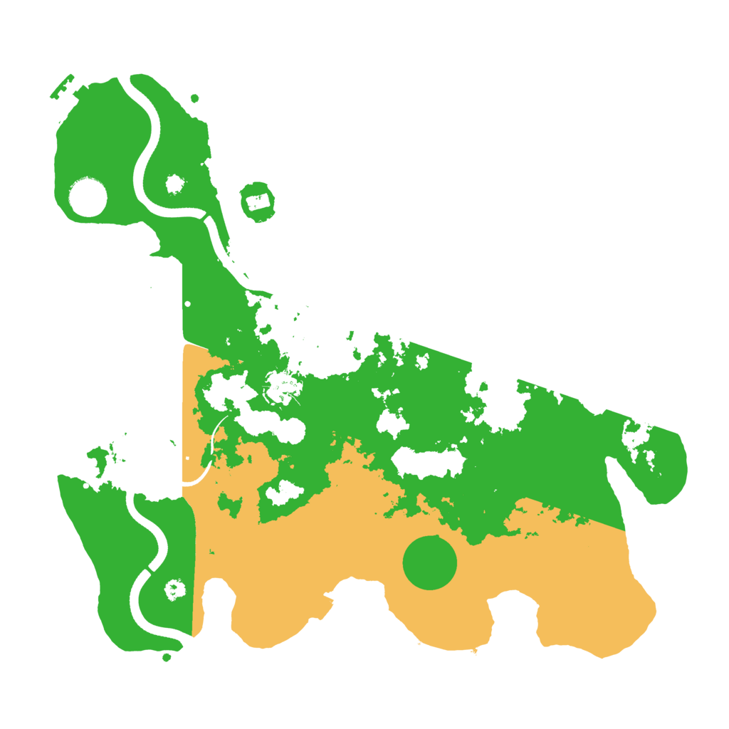 Biome Rust Map: Procedural Map, Size: 3550, Seed: 499261