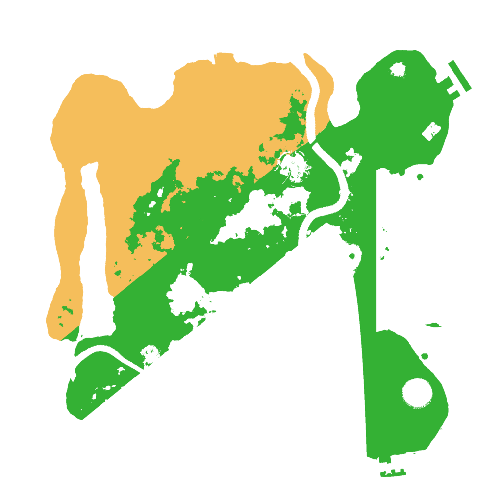 Biome Rust Map: Procedural Map, Size: 3000, Seed: 80135488